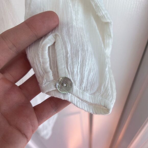 Free People Cream Tunic w Lace/Sequin Detail SZ Small Coastal Cowgirl NWOT - Picture 6 of 7